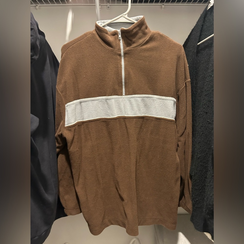 Unisex half zip up jacket